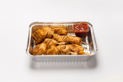 Мини-шашлычки из куриного филе Мини-шашлычки из куриного филе
