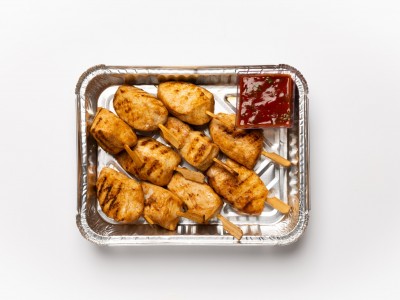 Мини-шашлычки из индейки