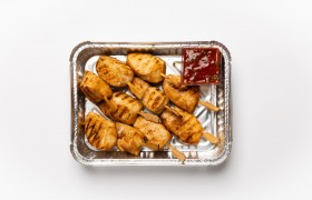 Мини-шашлычки из индейки